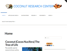 Tablet Screenshot of coconutresearchcenter.org